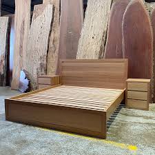 Customized wooden bed frame carpentry
